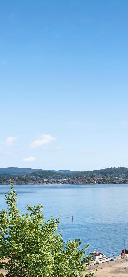 Kragero Hytte Havsutsikt Buitenkant foto