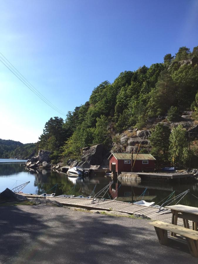Kragero Hytte Havsutsikt Buitenkant foto